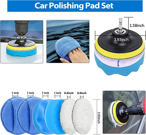 26Pcs Detail Brushes Car Detailing Kit Interior with Drill Brush Set, Detailing Brushes Car Cleaning Kit for Interior, Exterior, Windshield, Carpet, Leather, Air Vents