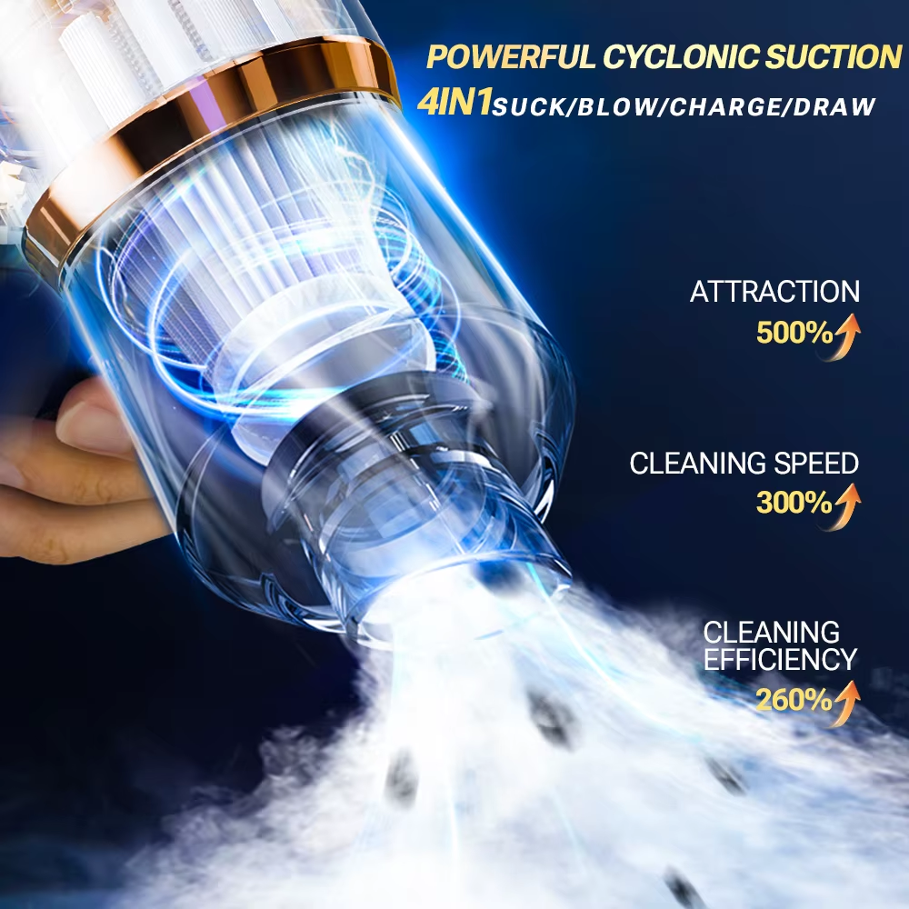 Wireless Car Vacuum 165000Pa — Powerful Suction