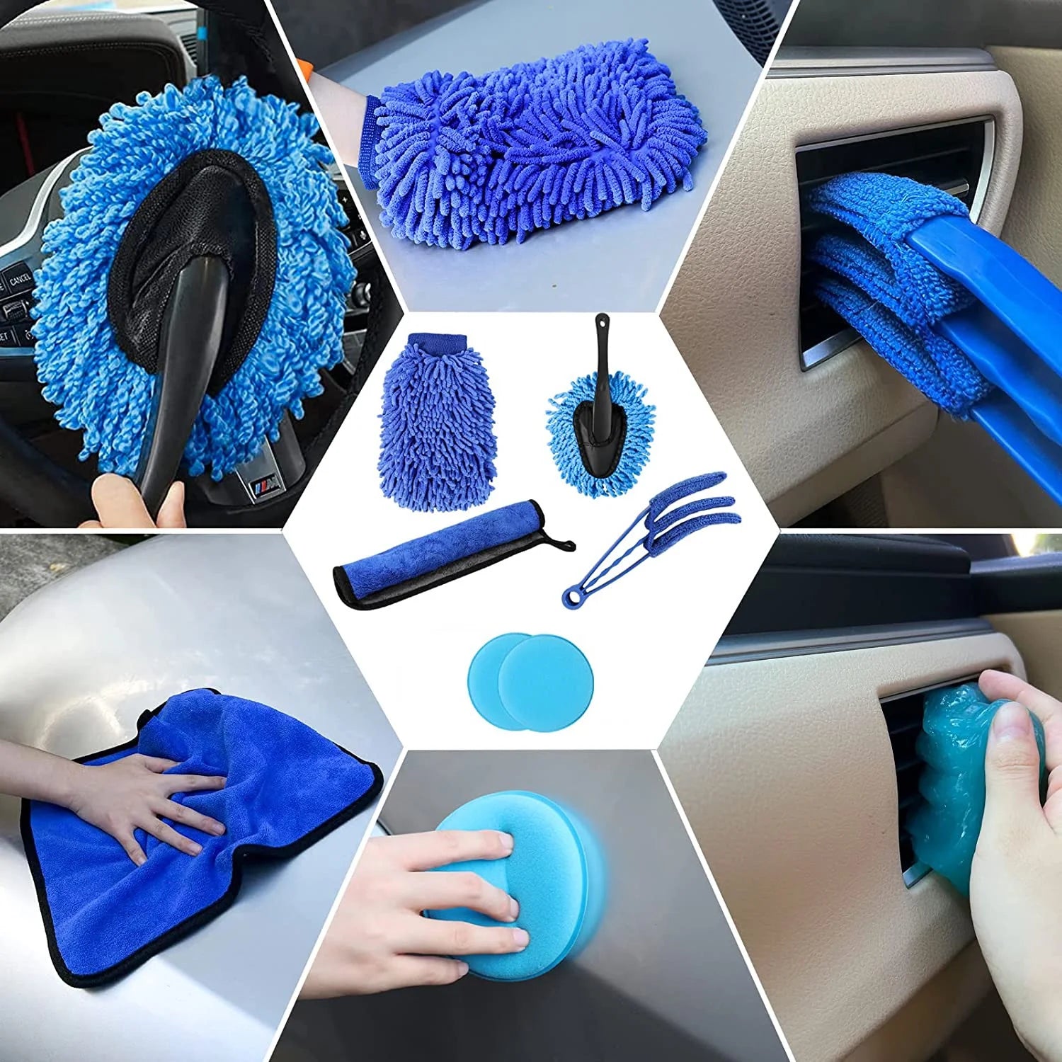 26Pcs Detail Brushes Car Detailing Kit Interior with Drill Brush Set, Detailing Brushes Car Cleaning Kit for Interior, Exterior, Windshield, Carpet, Leather, Air Vents
